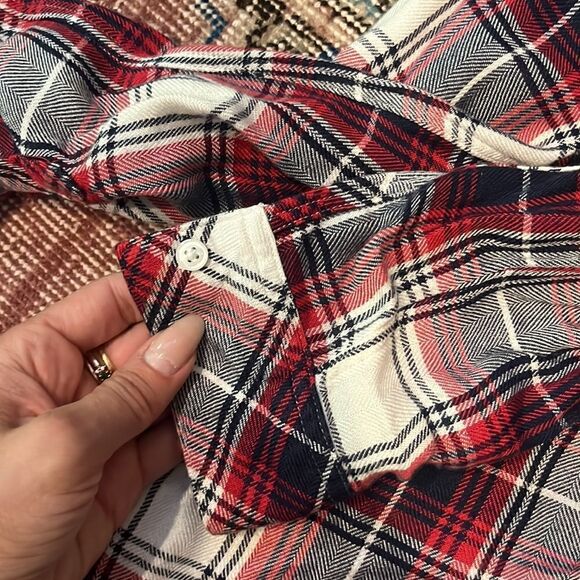Rails Red White and Navy button down - Picture 3 of 8